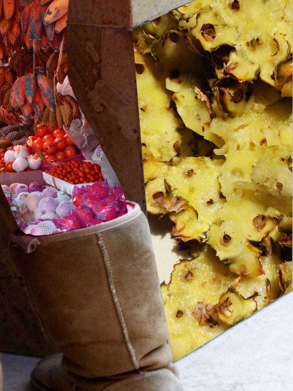 Ananas au marché
