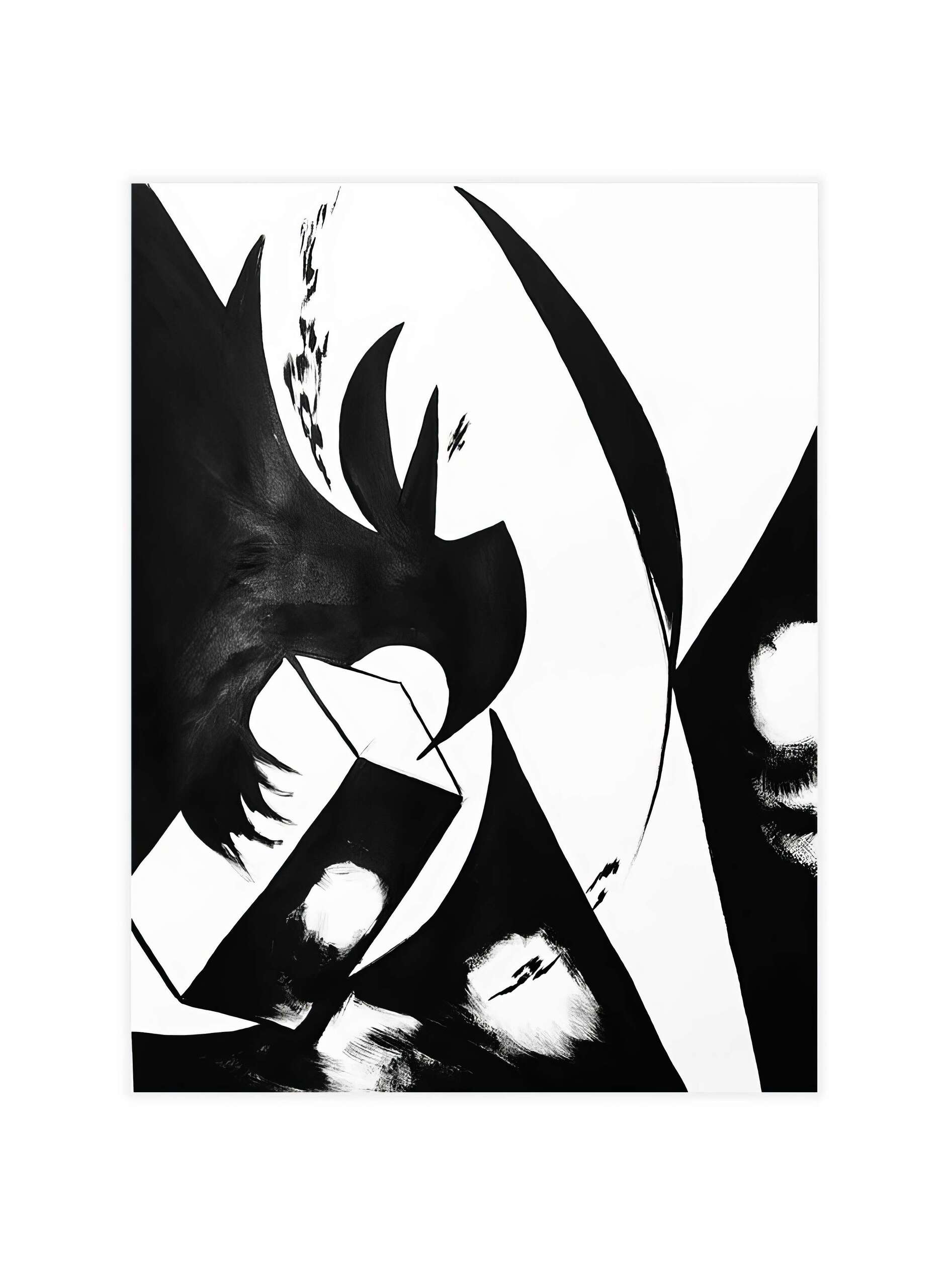 Wazo (08), encre de chine et gouache sur papier, 80 x 60 cm, 2022