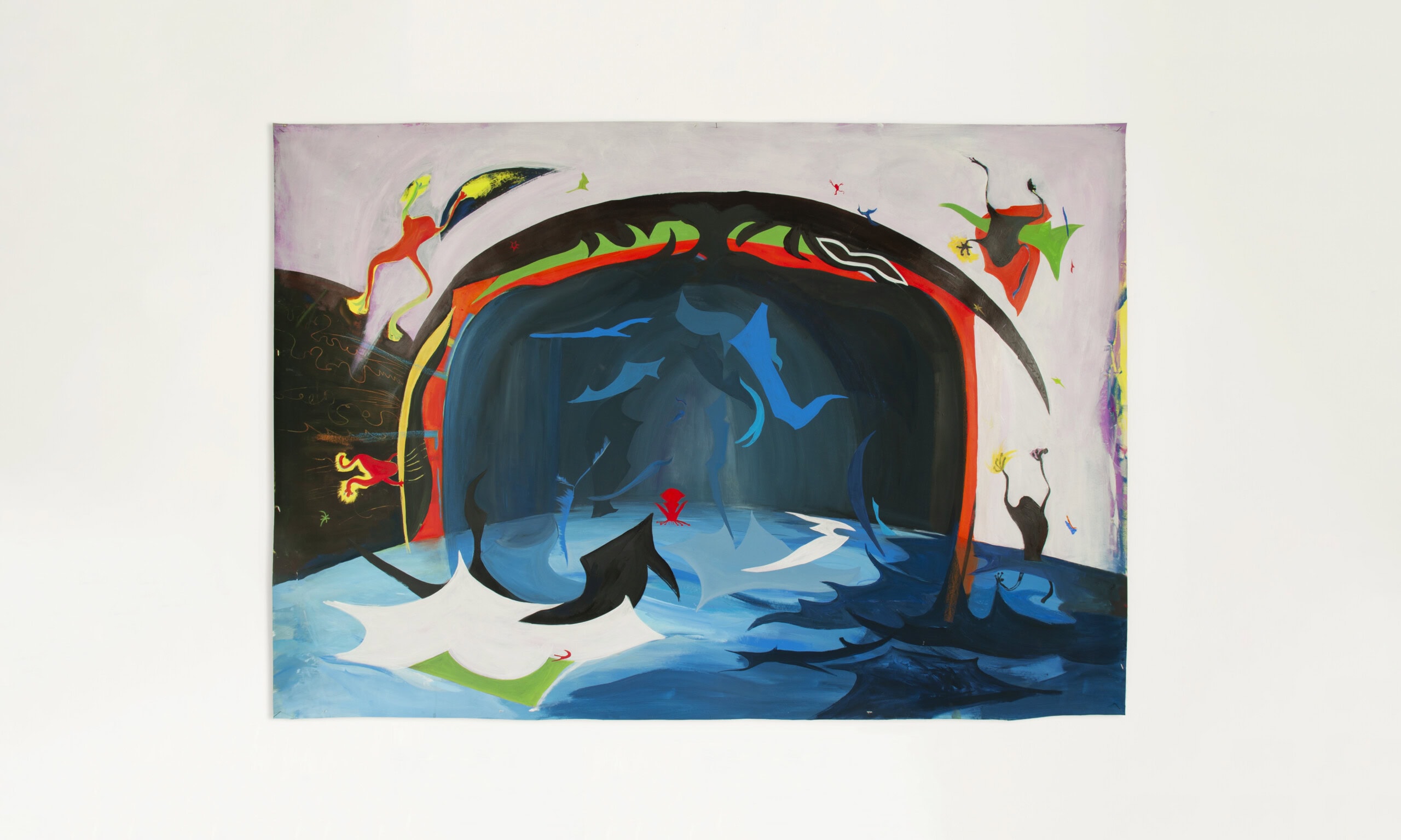 Le Bal, 2023
Acrylique et pastel à l’huile sur toile
120 x 170 cm