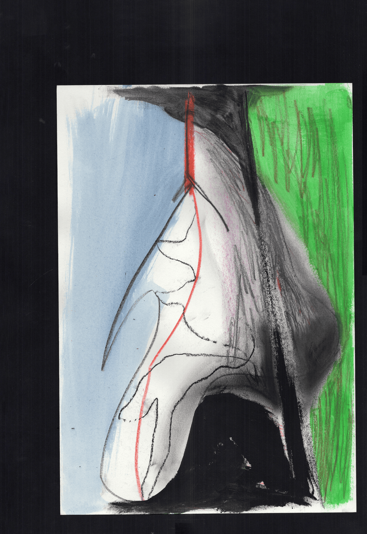 The Falls (03), Korean Pigment, 29,7 x 21cm